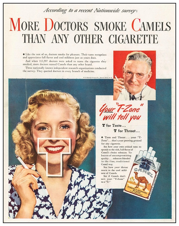 1950s Vintage Cigarette advertising